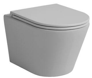 Подвесной унитаз Avimano Intuition 1000073 безободковый серый матовый